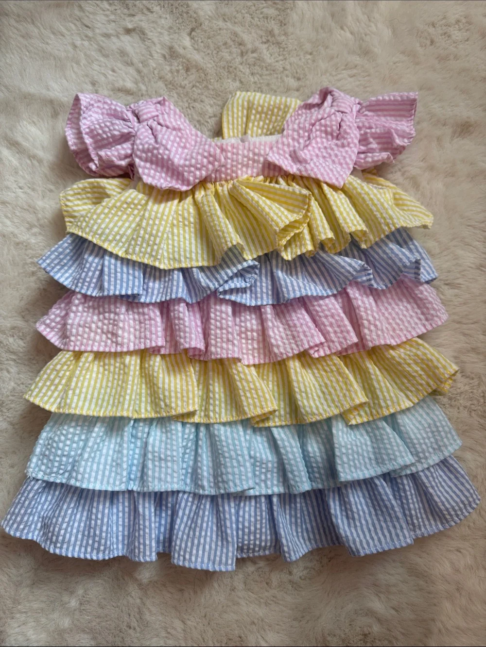 Rare Editions Girl Bundle | Size 3-6M | Tiered Dress Gingham set | Easter/Spring